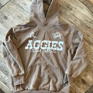 Types Dyes Brown Utah State Aggies Hoodie